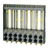 Flow regulators w./w.o. temp indicator